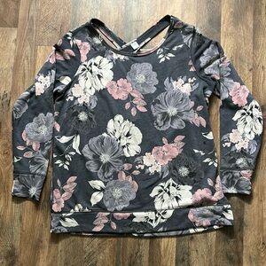 Old Navy Ladies sweatshirt floral size large